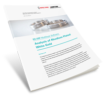 Analysis of Rhodium Plated White Gold