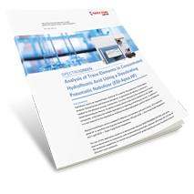 Analysis of Trace Elements in Concentrated Hydrofluoric Acid Using a Desolvating Pneumatic Nebulizer (ESI-Apex HF)