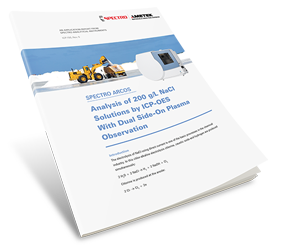 Analysis of NaCl Solutions