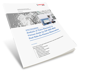 Analysis of Trace Elements in Yttrium Oxide