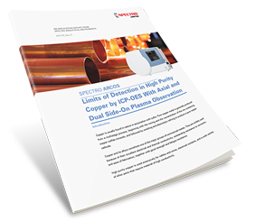 Limits of Detection in High-Purity Copper