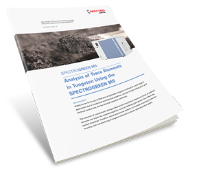 Analysis of Trace Elements in Tungsten